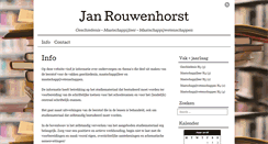 Desktop Screenshot of janrouwenhorst.com